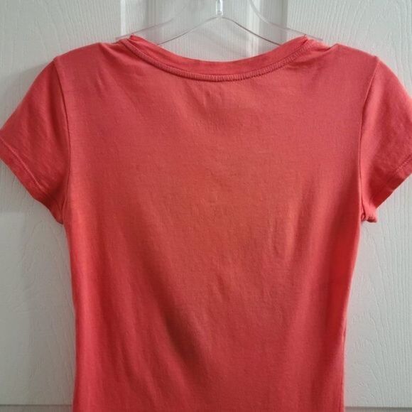 Armani Exchange Coral T-Shirt‎ with Yellow Sequin Scooter - Picture 5 of 7